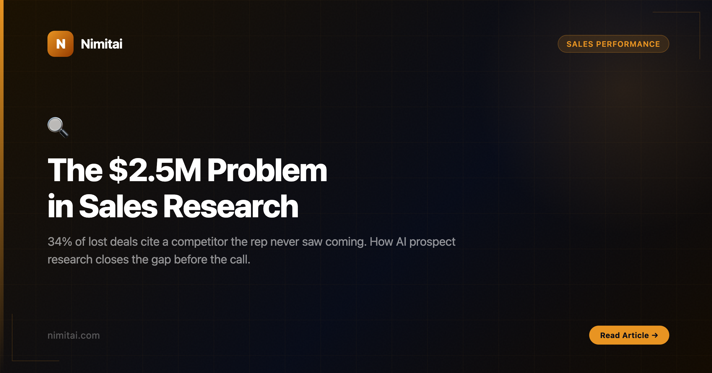 The $2.5M Problem Your Sales Team Doesn't Know It's Losing: How AI Prospect Research Changes Everything