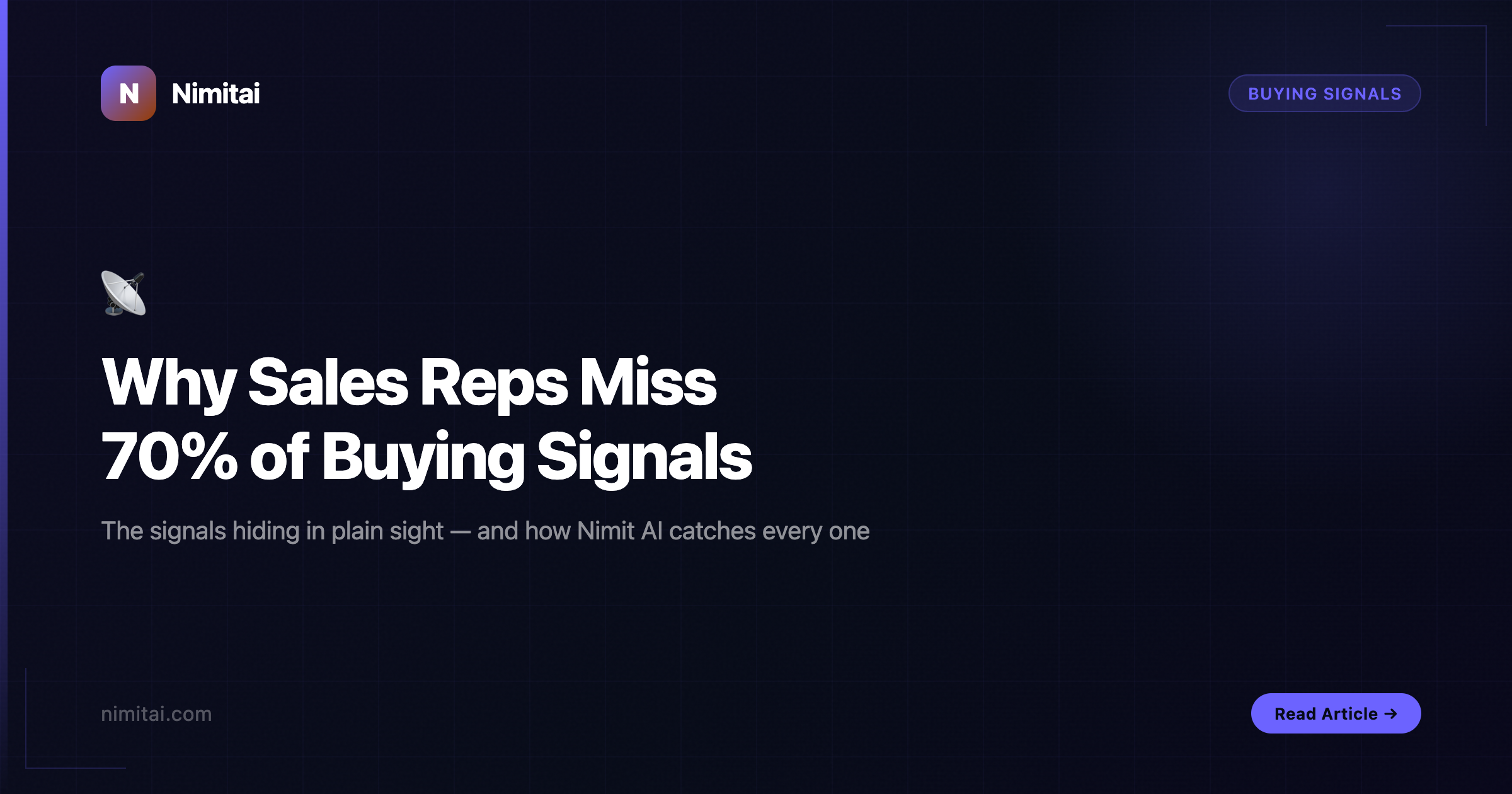 Why Your Sales Reps Miss 70% of Buying Signals (And What to Do)