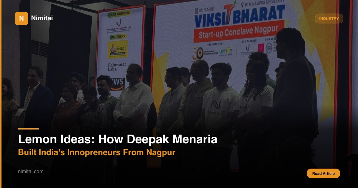 Lemon Ideas and Deepak Menaria: how the Innopreneurs programme was built from Nagpur