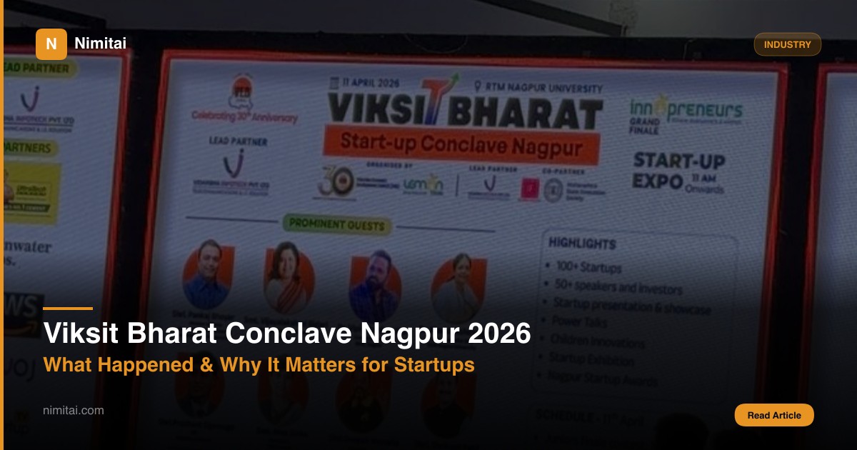 Viksit Bharat Conclave Nagpur 2026: Innopreneurs Season 12 Top 10 Innovations on stage at RTMNU Nagpur